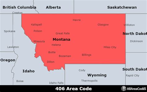 406 Area Code Location Map Time Zone And Phone Lookup
