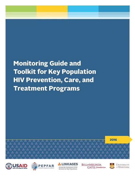 Monitoring Guide And Toolkit For Key Population Hiv Prevention Care