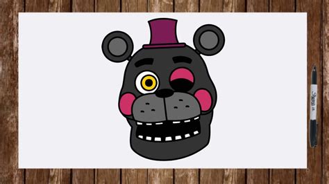 How To Draw Freddy Fazbears Pizzeria Simulator Characters Lefty Face