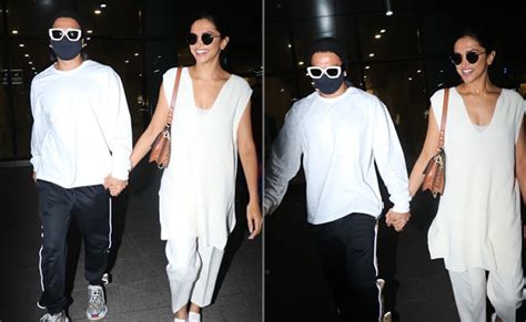 Ranveer Singh And Deepika Padukones Latest Airport Look Is Casually Chic As Ever