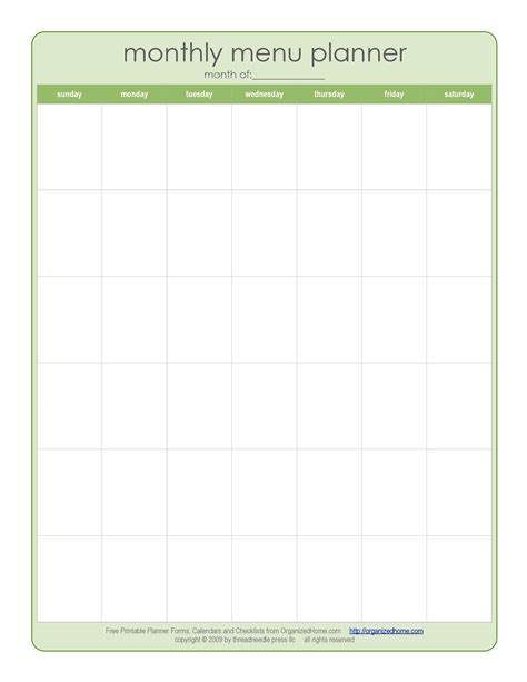 40 Weekly Meal Planning Templates Templatelab
