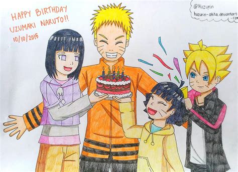 Happy Birthday Uzumaki Naruto By Hazurin Akita On Deviantart