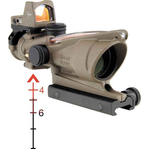 Trijicon Acog 4x32 Illuminated Bdc Reticle Riflescope Wreflex Sight Tan