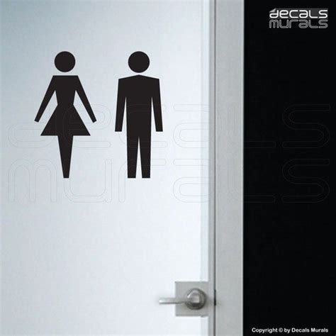 Wall Decals Female Male Symbol Stick Figure Stickers His And Hers