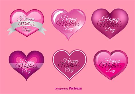 happy mother s day hearts 98200 vector art at vecteezy