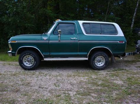 Purchase Used 1978 Ford Bronco Ranger Xlt Sport Utility 2 Door 66l In Detroit Lakes Minnesota