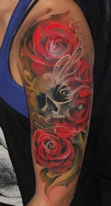 40 Stunning Rose Sleeve Tattoos Flower Tattoo Ideas