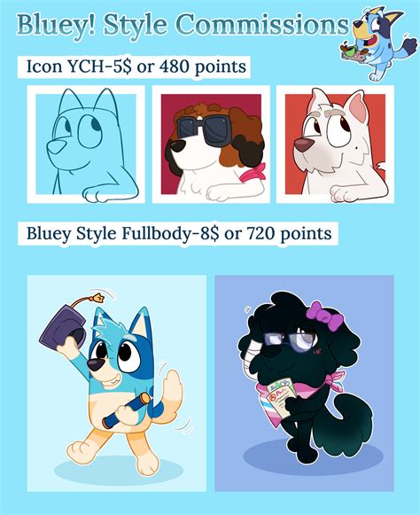 Bluey Style Commissions Open By Red Draws On Deviantart