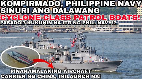 Totoo Nga Dalawang Cyclone Class Patrol Boat Inispeksyon Ng Phil