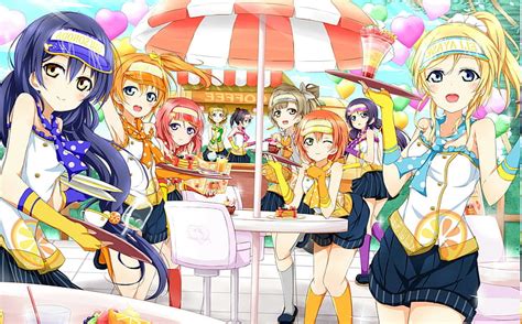 Hd Wallpaper Love Live Anime Hoshizora Rin Ayase Eri Sonoda Umi