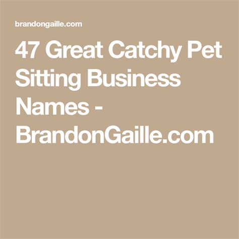 Pet Sitting Business Names Ideas Arts Arts