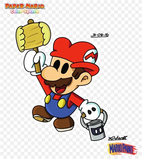 Paper Mario Color Splash Super Mario Bros Png 843x947px Paper