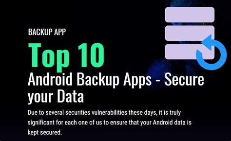 Top 10 Best Android Backup Apps Secure Your Data Android Backup