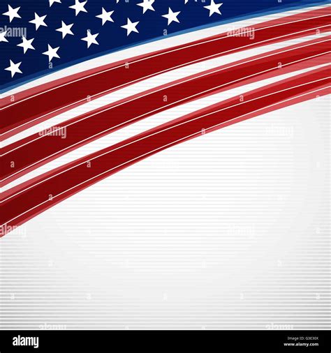 Vector Illustration Of Abstract American Flag Background For Your