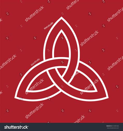 Celtic Trinity Knot Symbol Stock Vector 551081026 Shutterstock