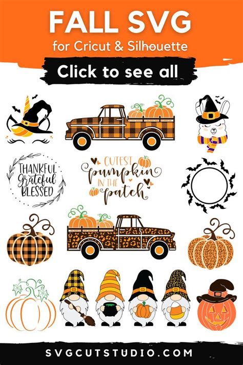 Fall Halloween Svg Cut Files For Cricut And Silhouette Pumpkin Truck