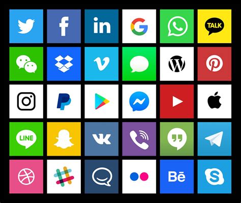 Free Social Media Vector Icons Ai