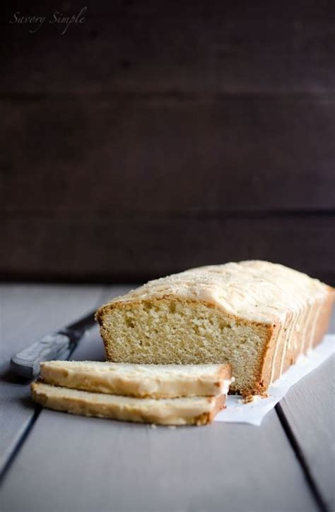 Grease and flour loaf pan, 9x5x3 inches. Eggnog Pound Cake with Rum Glaze - Holiday Recipe - Savory ...
