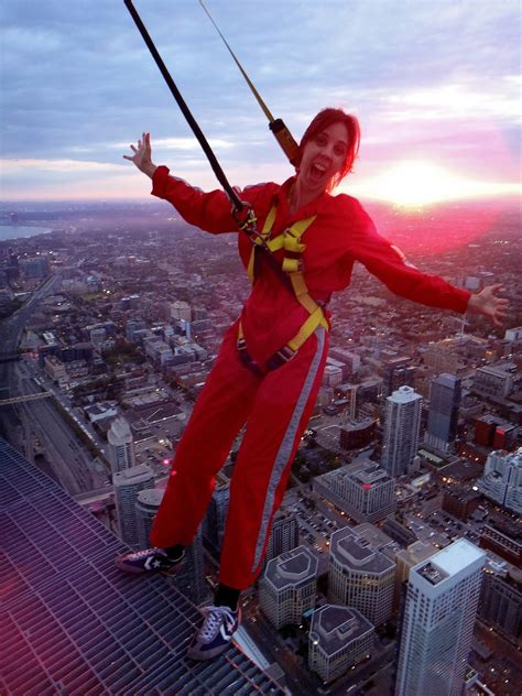 You get quite a bit of time walking around the edge, and it was. The Purple Scarf: Explore Toronto: Living On The Edge at the CN Tower!