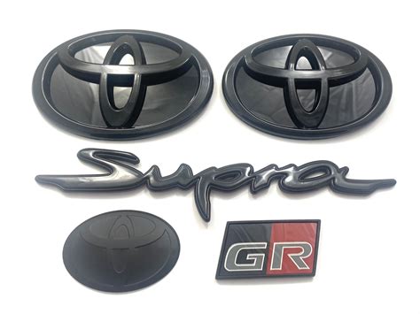 A91 A90 Supra Black Toyota Emblems Black Toyota Badge Black Toyota