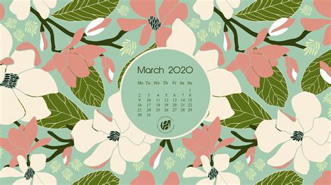 March 2020 Free Desktopmobile Calendar Wallpapers And Printable Planner