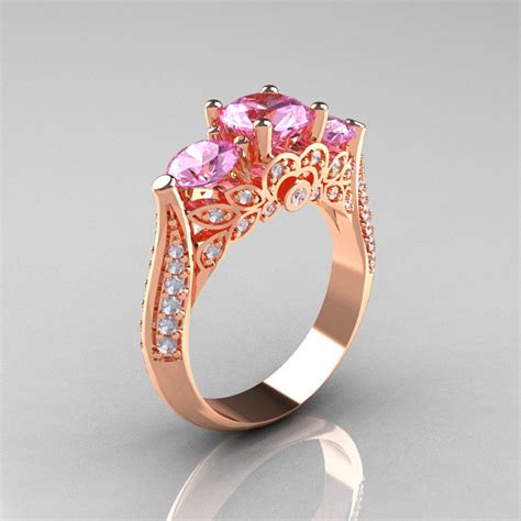 A wide variety of light weight gold ring options are available to you, such as main stone, jewelry main material, and gender. Classic 14K Rose Gold Three Stone Diamond Light Pink ...