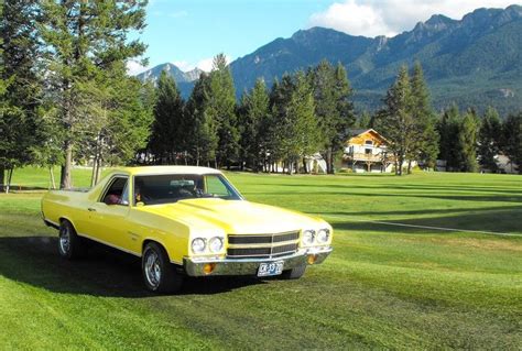 My 1970 Yellow El Camino In The Mountains Of Bc Chevrolet El Camino