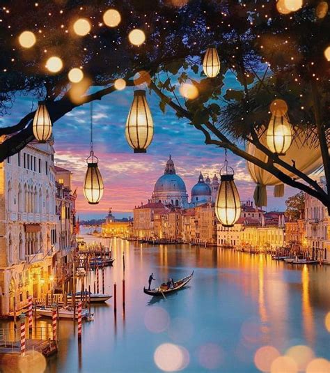 Venice In Italy Lights Beautiful Places To Travel Italy Photography
