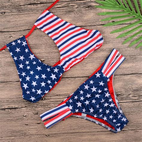 American Flag Bikini Unique And Sexy Stars And Stripes Stars And Stripes Design Your Megastore