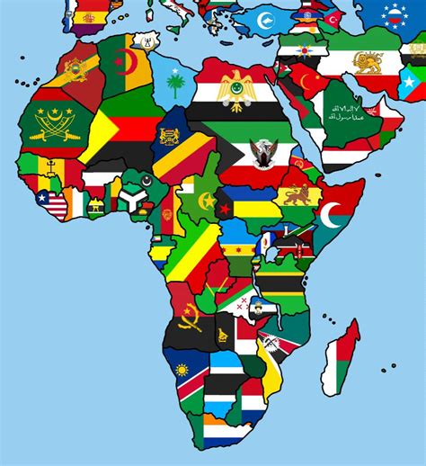 Alternate Flag Map Of Africa By Indomalayan On Deviantart