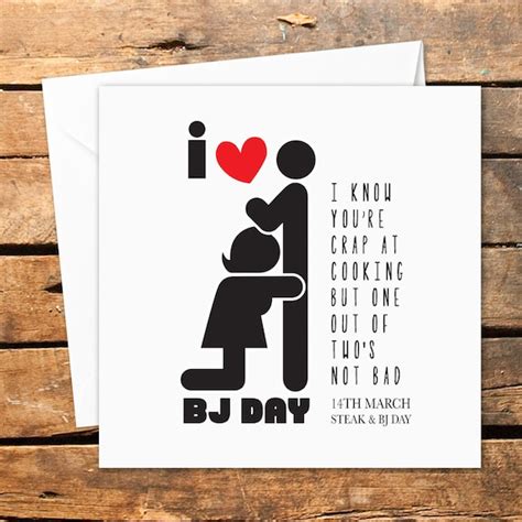 Steak And Bj Day Blowjob Blow Job Men Male Valentines Day 14th Etsy