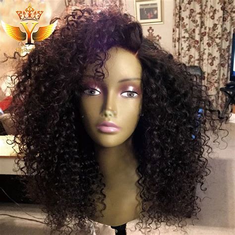 Full Lace Afro Kinky Curly Human Hair Wig Glueless Full Lace Brazilian