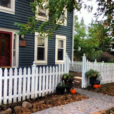 My Cobblestone Walkway With White Picket Fence White Picket Fence