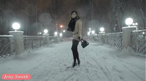 Jeny Smith Nude In Snow Fall Walking Through The City Girls Squirting