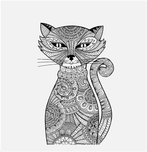 Hard Animal Coloring Page Cats Animal Coloring Pages Colorful