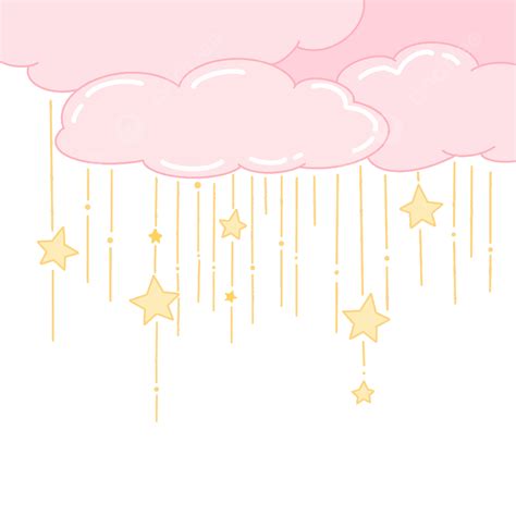 Clouds Stars Pink Clouds Star Cloud Png Transparent Clipart Image