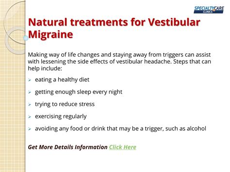 Ppt Vestibular Migraine Causes Symptoms And Treatment Powerpoint