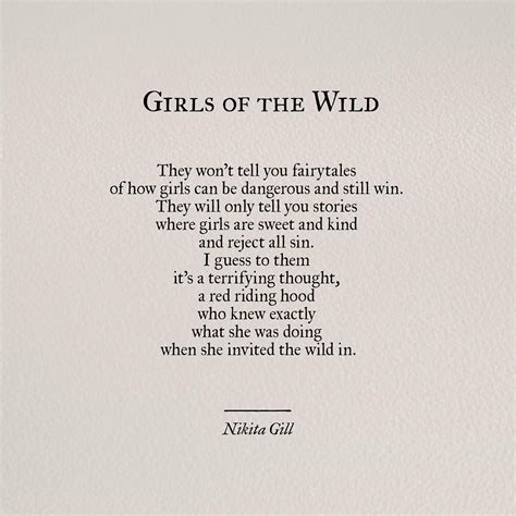 Girls Of The Wild Nikita Gill Inspirational Quotes Words Quotes My Xxx Hot Girl