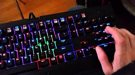 Razer Blackwidow Ultimate Chroma Keyboard Custom Lighting Youtube