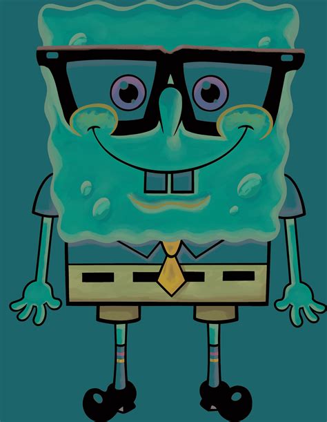 Spongebob Nerd Glasses Wallpaper