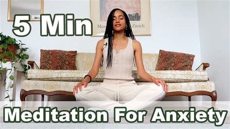 5 Minute Meditation For Anxiety Youtube