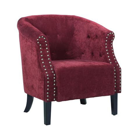 Buy the best and latest tufted barrel chair on banggood.com offer the quality tufted barrel chair on sale with worldwide free shipping. Red Tufted Barrel Chair with Nailheads #Tufted #Red # ...