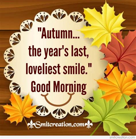 Good Morning Autumn Quotes Pictures