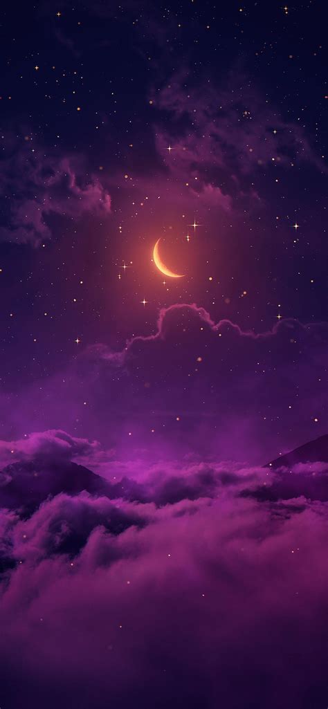 Purple Moon Riphonewallpapers