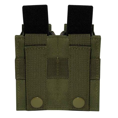 molle compatible double pistol mag pouch with insert by rothco