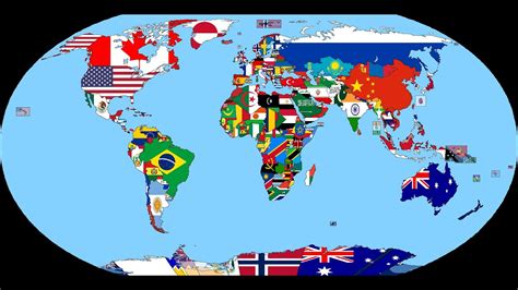 World Flag Map Speedart Youtube