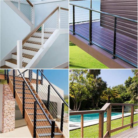 24 Pack Heavy Duty Stainless Steel Cable Railing Kits For Wood Posts