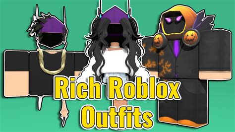 10 Types Of Rich Outfits In Roblox Youtube