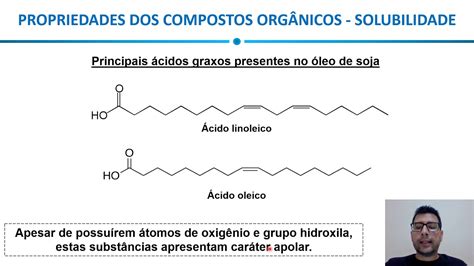Solubilidade De Compostos Orgânicos