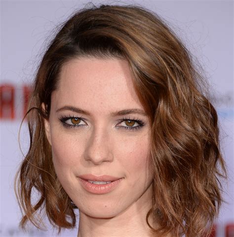 So Perfect For A Midweek Date Night Rebecca Halls Tousled Wavy Lob